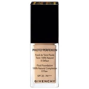 GIVENCHY COSMETICS PHOTO’PERFEXION-FOND DE TEINT FLUIDE, TEINT 100% NATUREL, 0 DEFAUT, SPF 20-PA+++ EN PLUSIEURS TEINTES