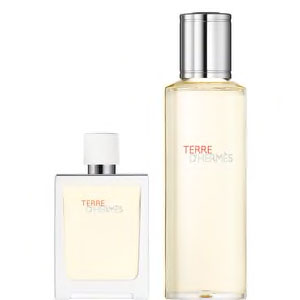 HERMÈS TERRE D’HERMÈS EAU TRÈS FRAÎCHE-121GR EAU DE TOILETTE REMPLISSABLE 30ML ET SA RECHARGE POUR HOMMES 125 ML